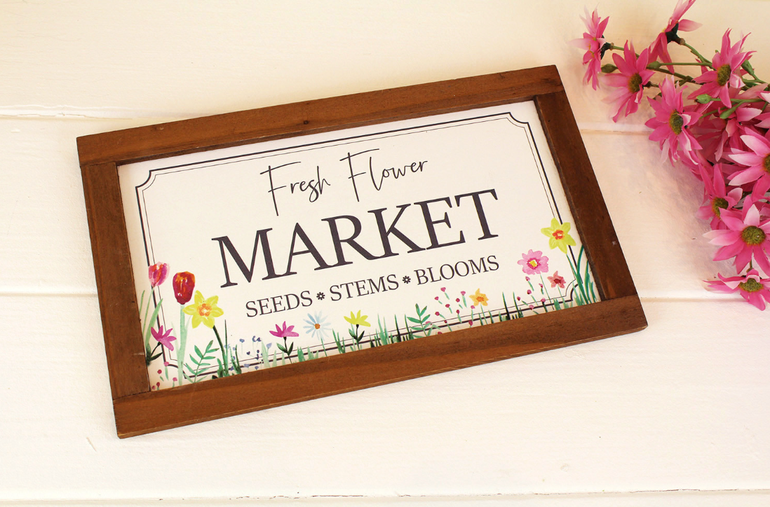 Flower Market Plaque