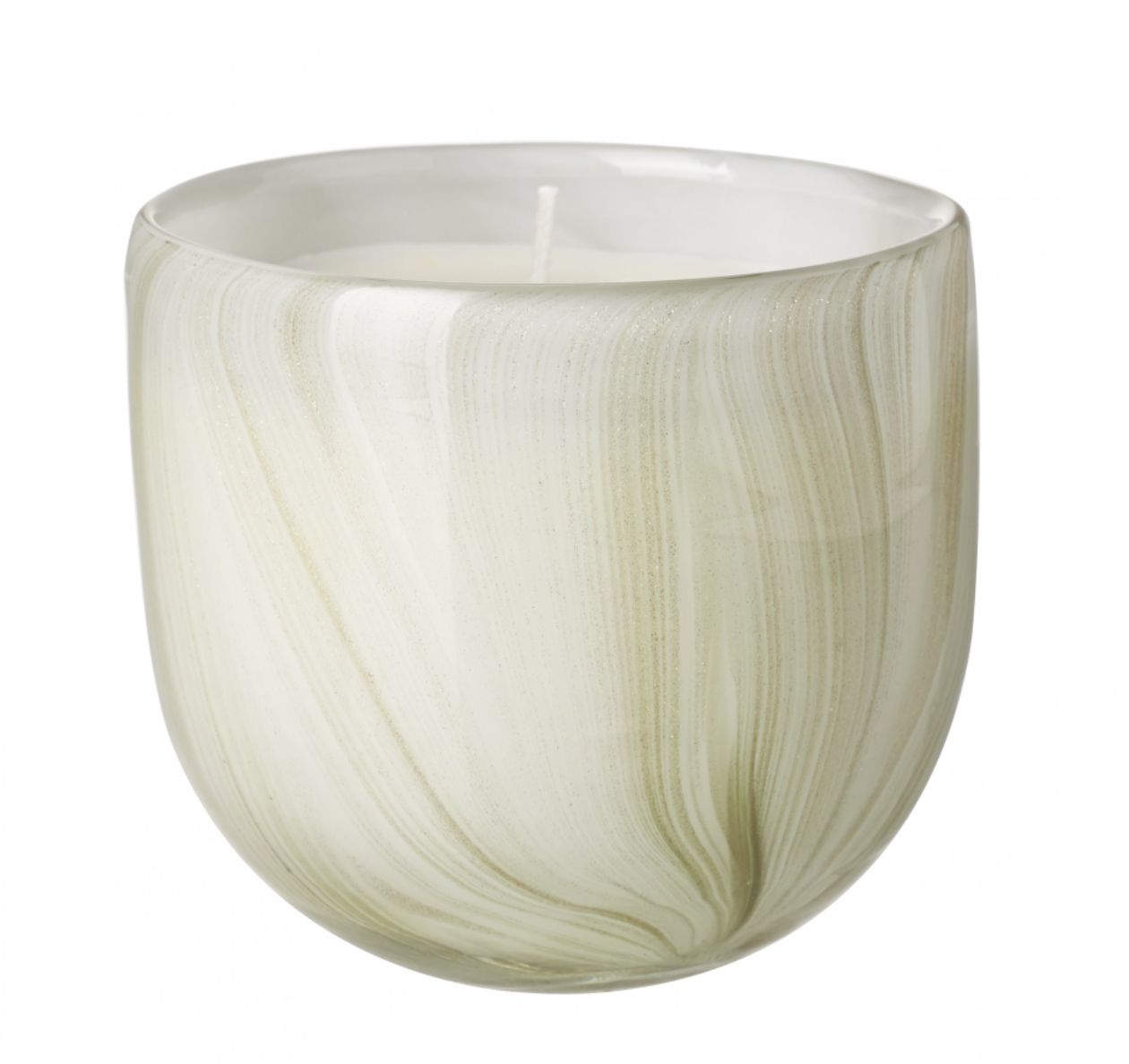 Oasis Scented Wax Amber Shimmer Glass Candle