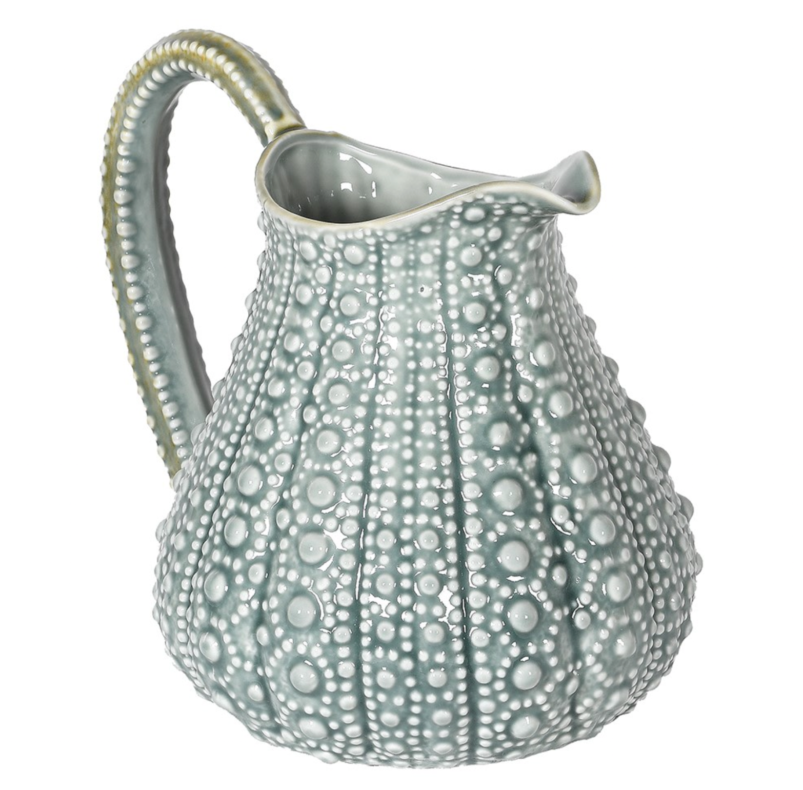 Teal Grey Urchin Jug