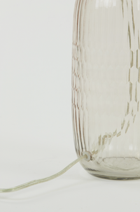 Thumbnail for Dilano Light Pink Dimpled Glass Lamp Base - Oval
