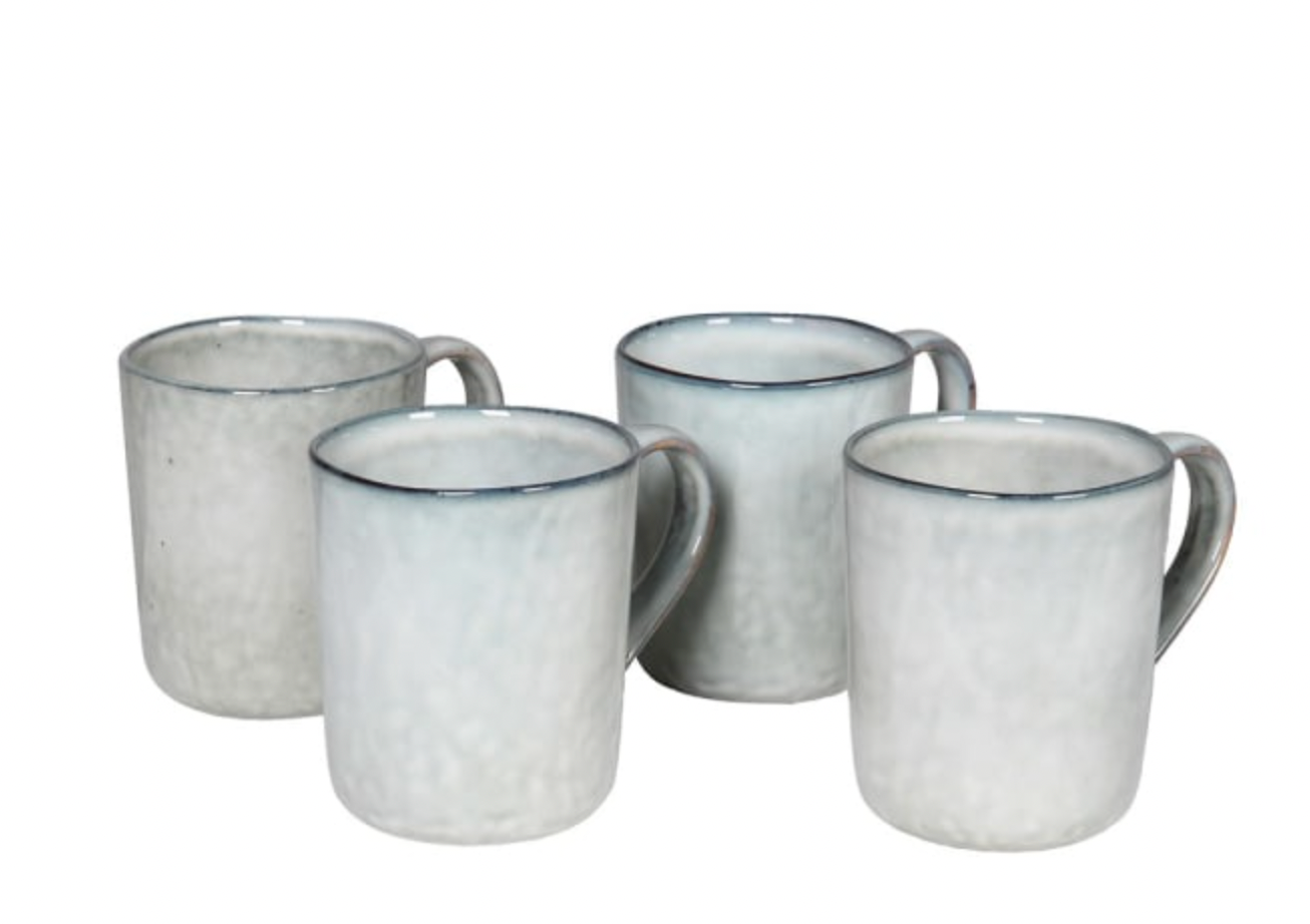 Set of 4 Flax Mugs