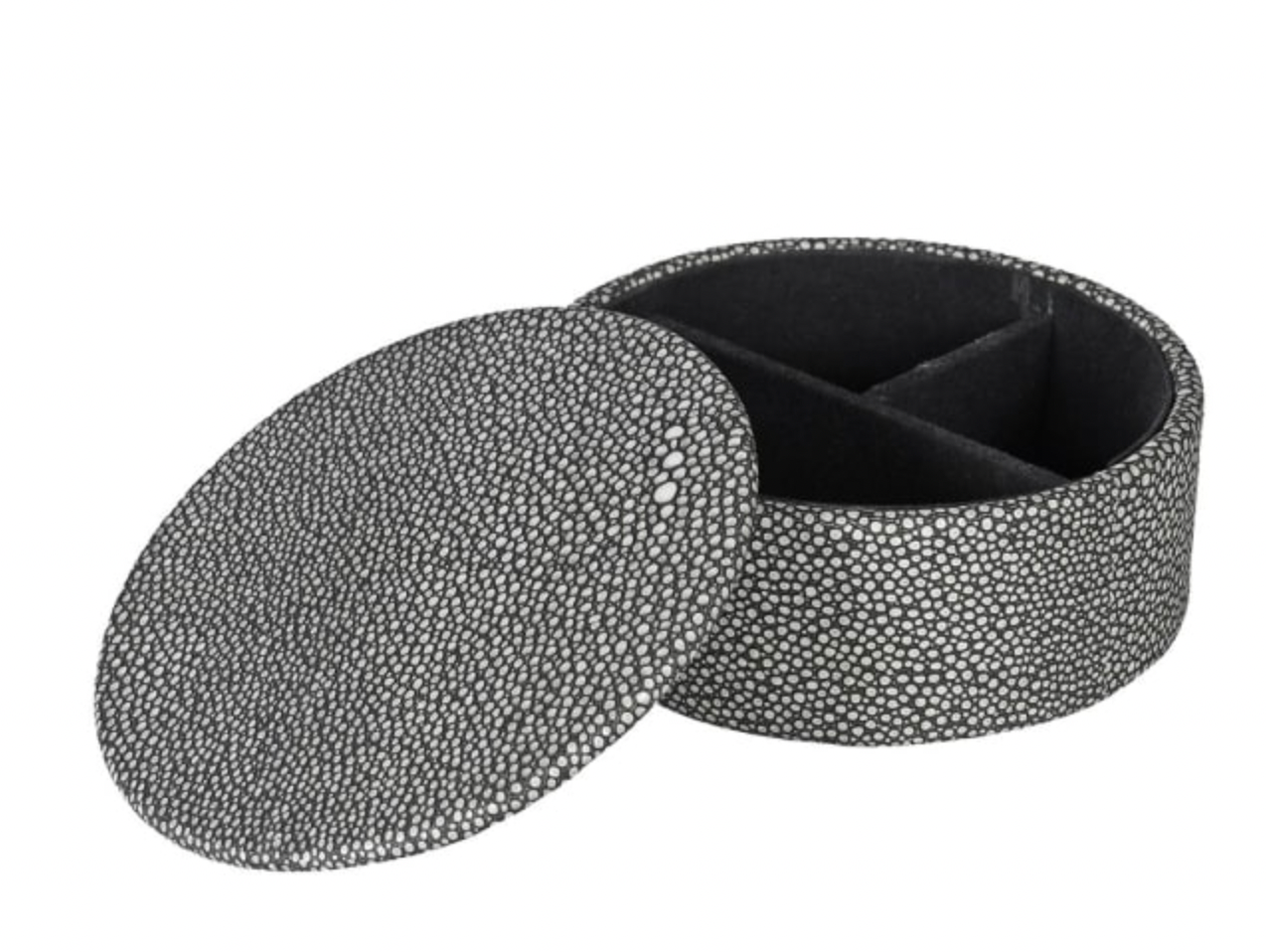 Faux Shagreen Jewelry Box