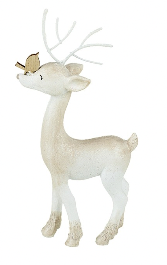 Reindeer With Bird Ornament