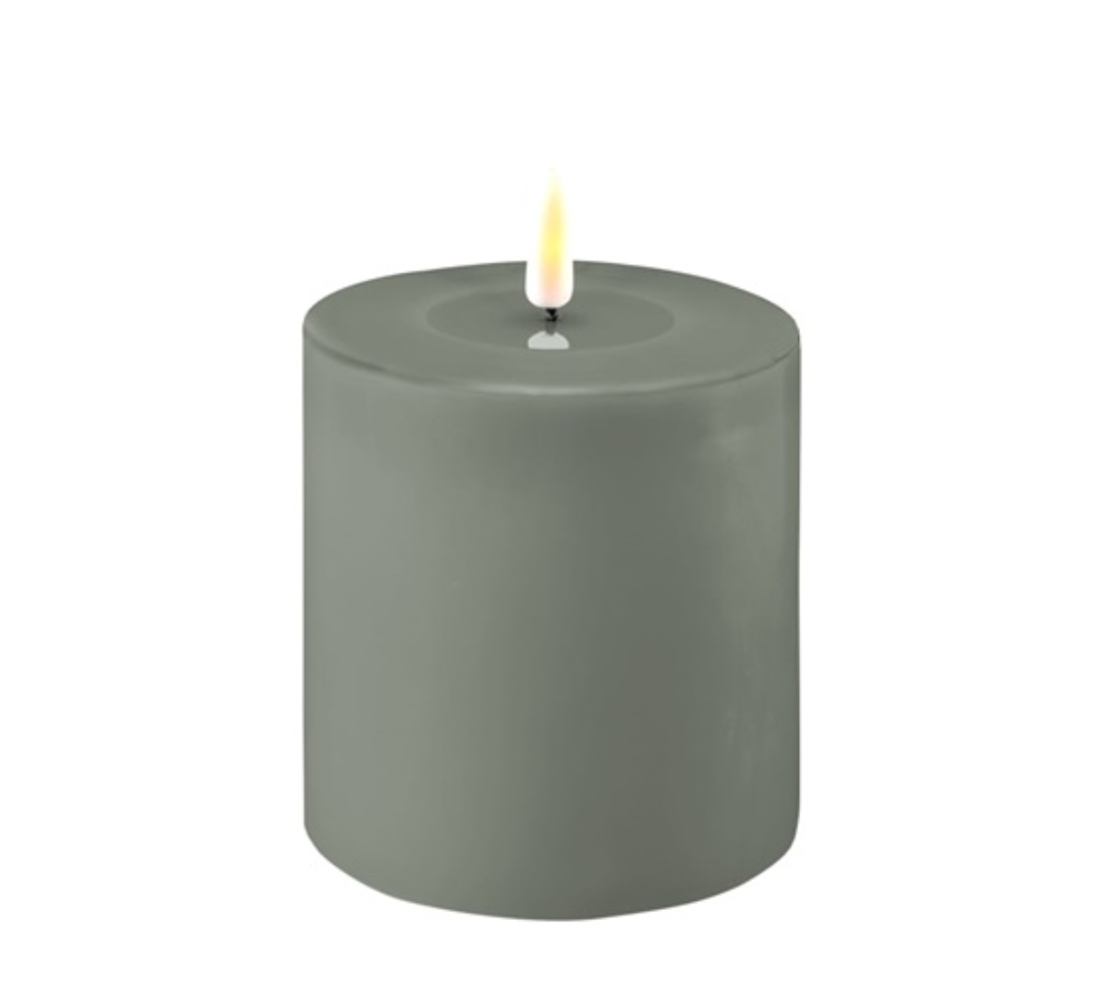 Deluxe Homeart Salvie Green LED Candle - 10 cm
