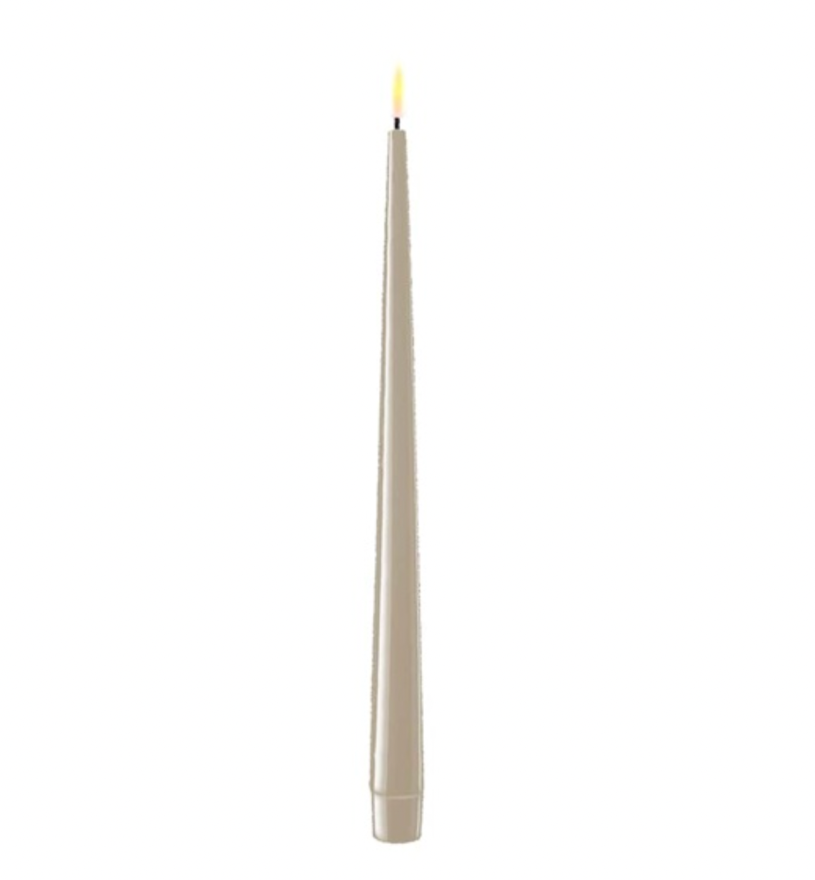 Deluxe Homeart 2PCK Shiny Sand LED Dinner Candles - 28 cm