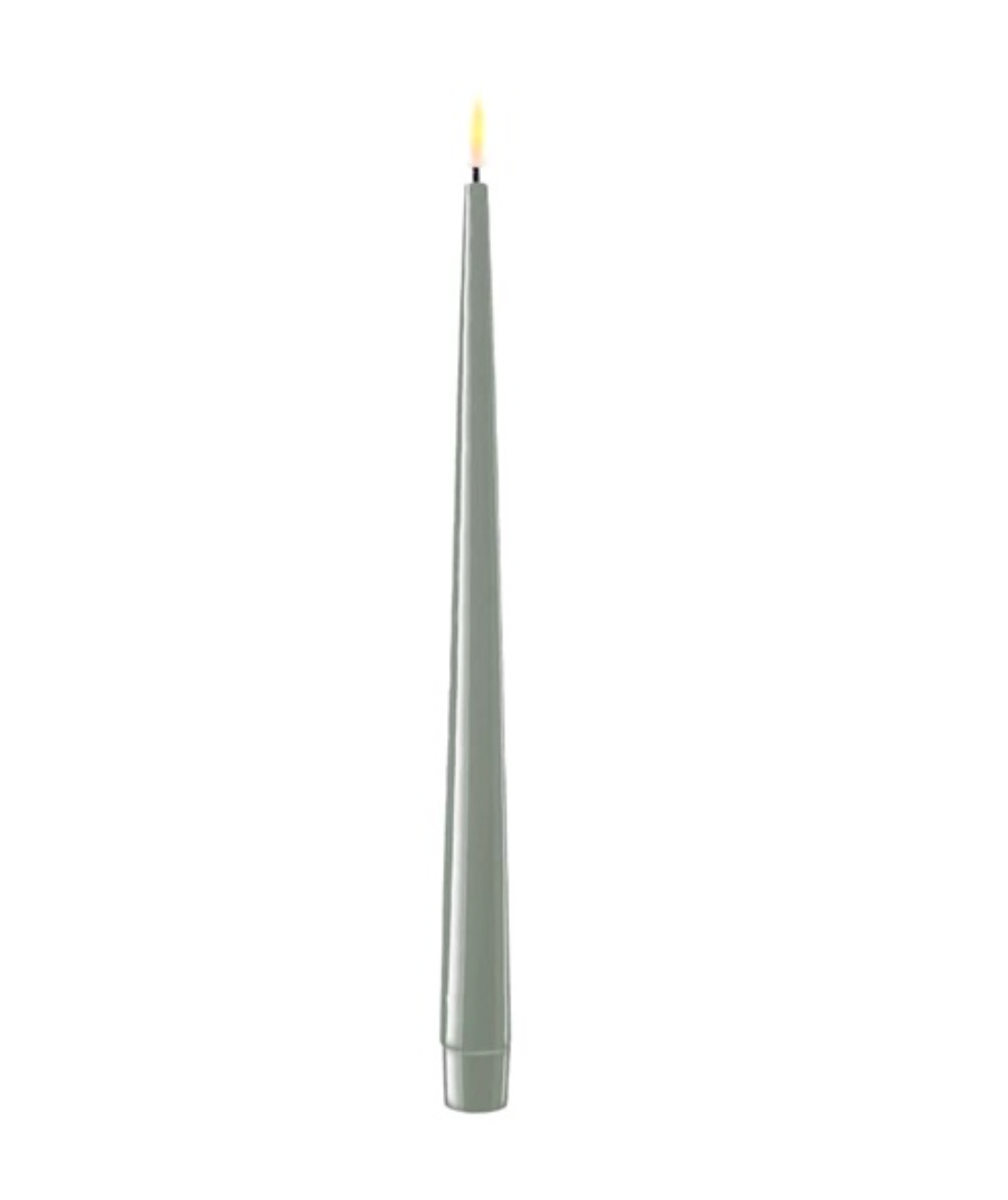 Deluxe Homeart 2PCK Salvie Green LED Dinner Candles - 28 cm
