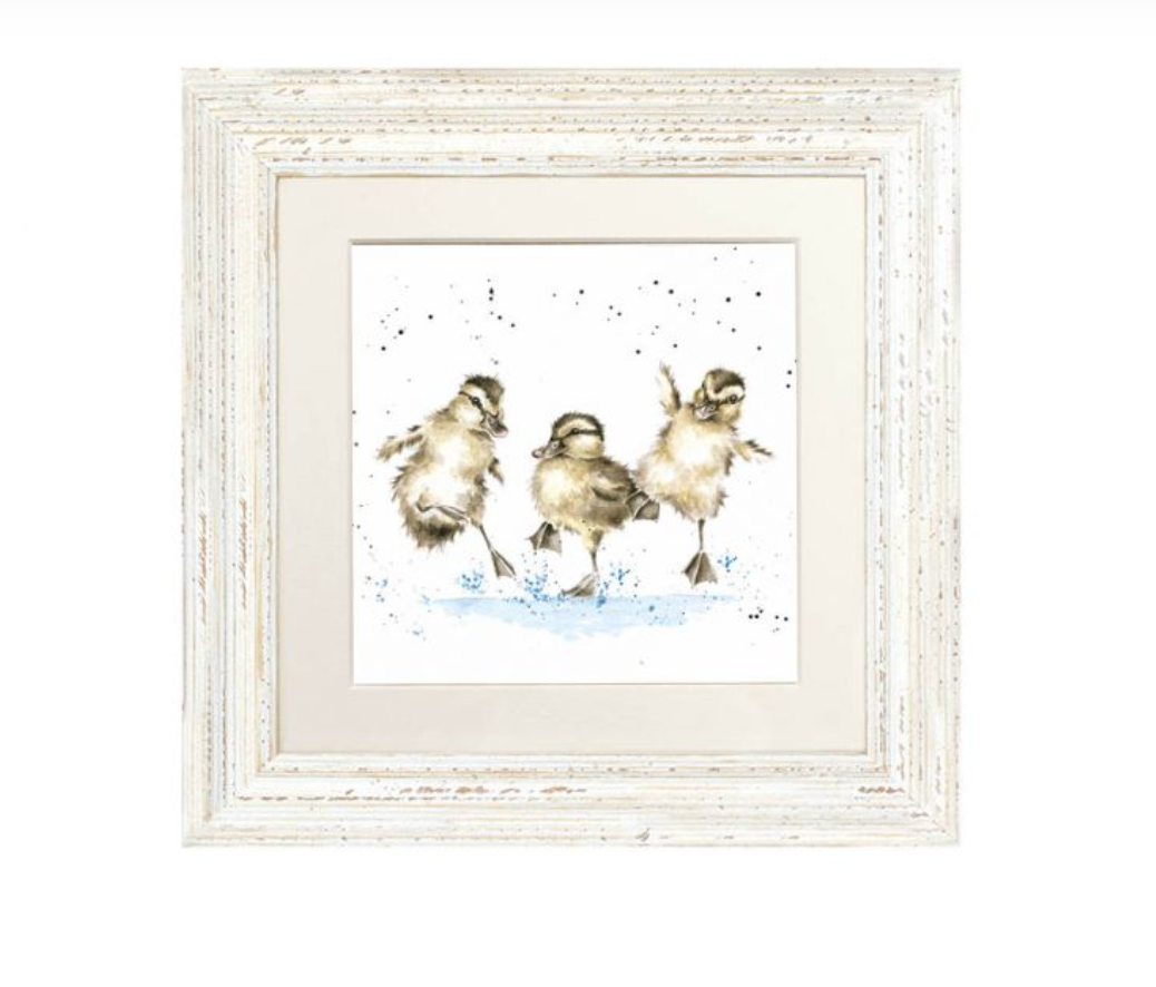 Puddle Ducks Framed Card