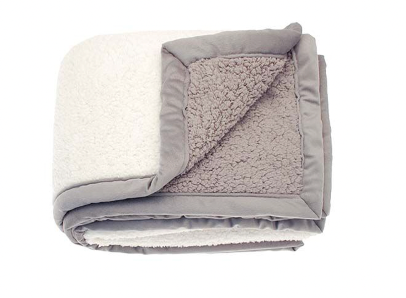 Porcelain Cosy Sherpa Throw