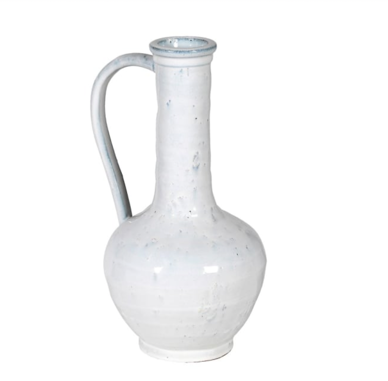 Rustic Glazed Ceramic Bottle Vase