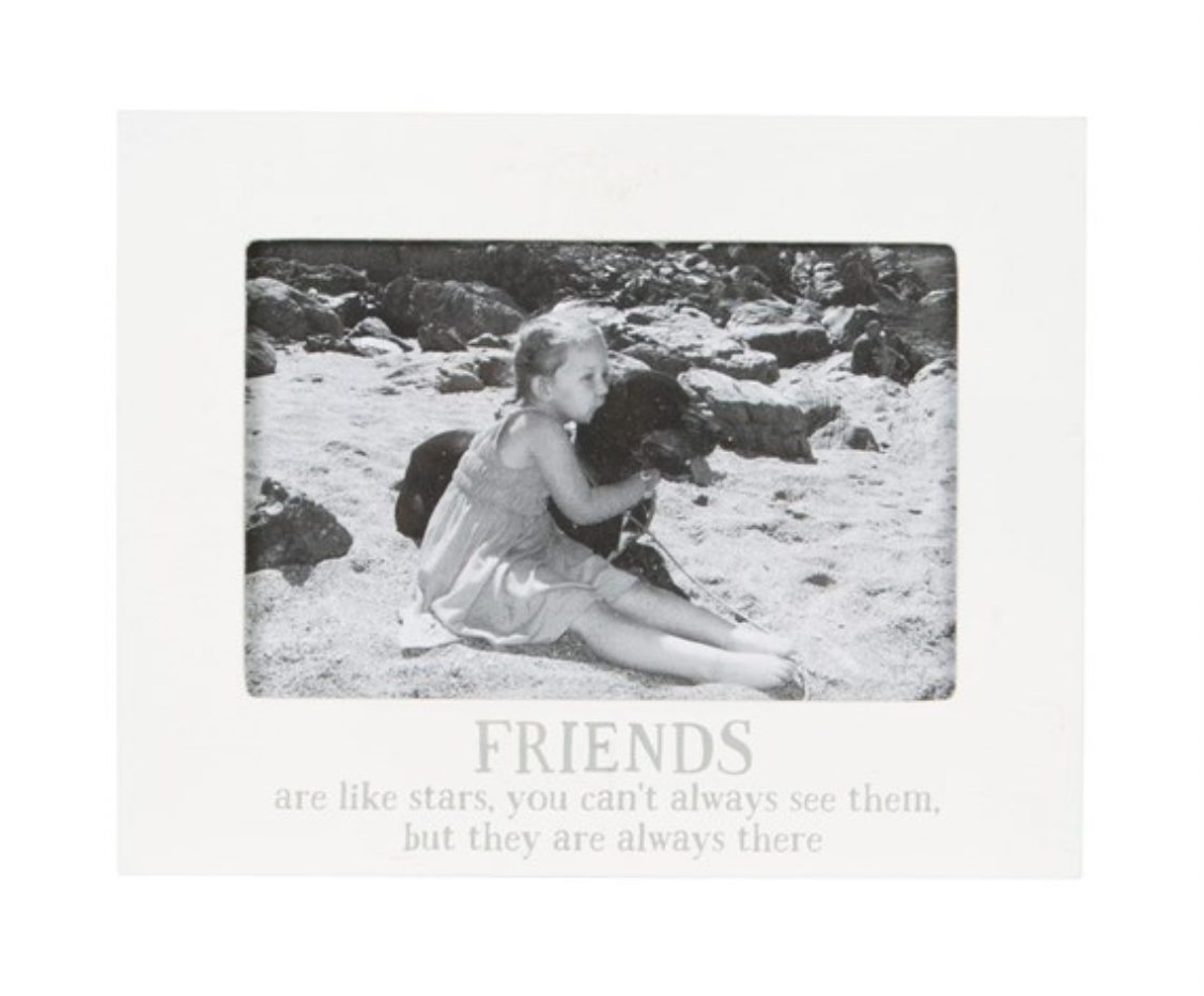 Friends Are Like Stars... Photo Frame White