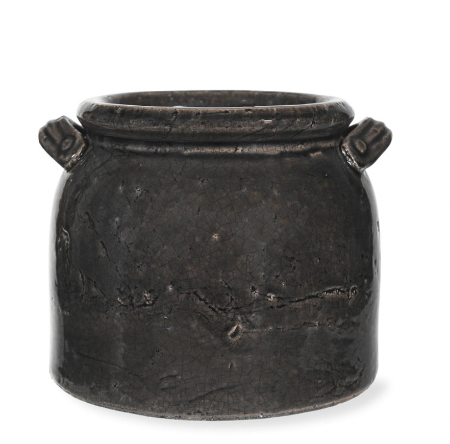 Charcoal Ravello Pot with Handles