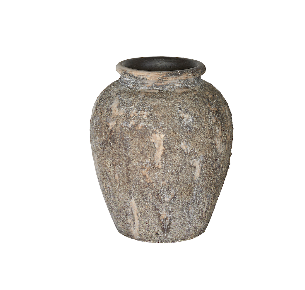 Amora Textured Terracotta Urn Vase