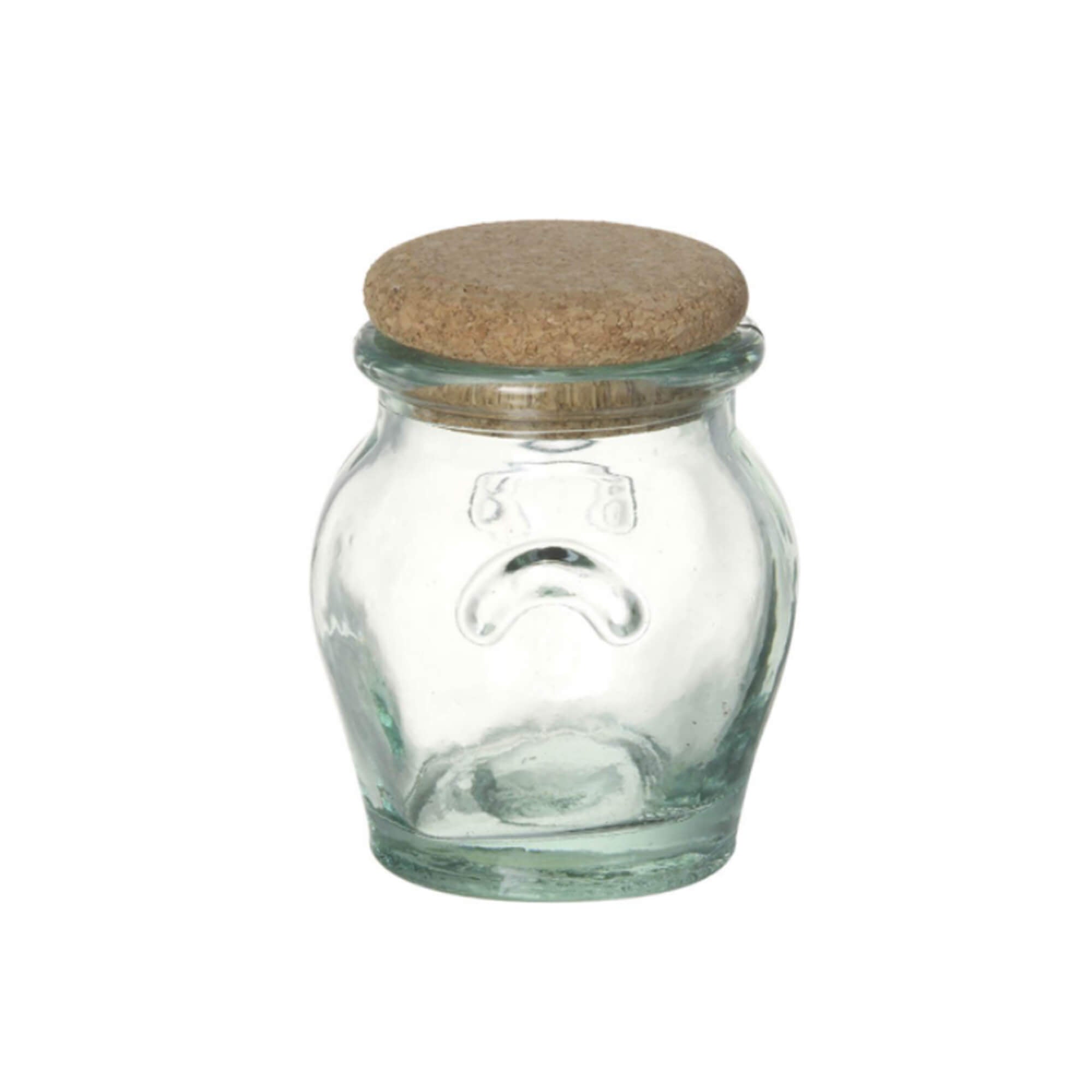 Cork Top Rounded Glass Jar
