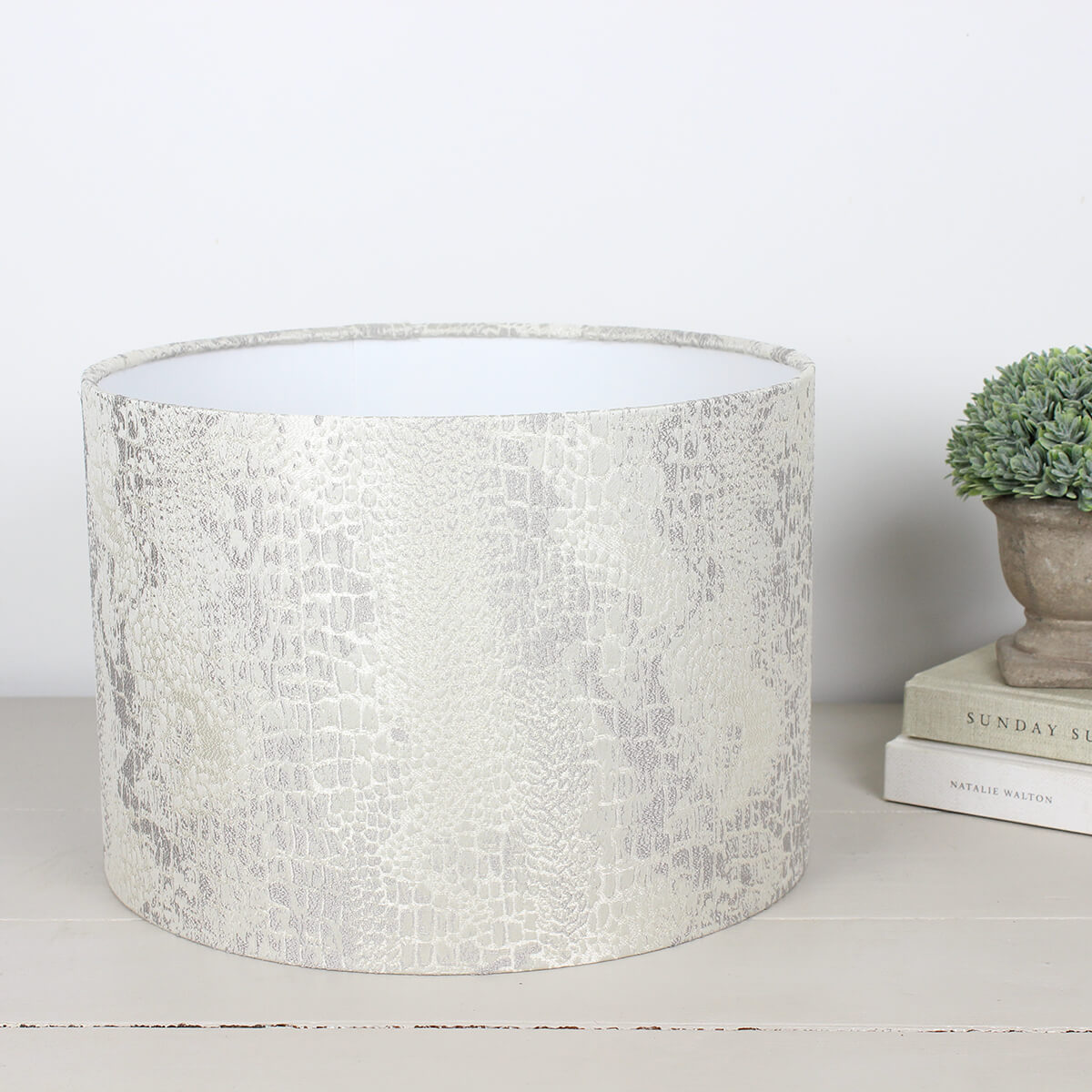 Serpentine Chalk Drum Lampshade