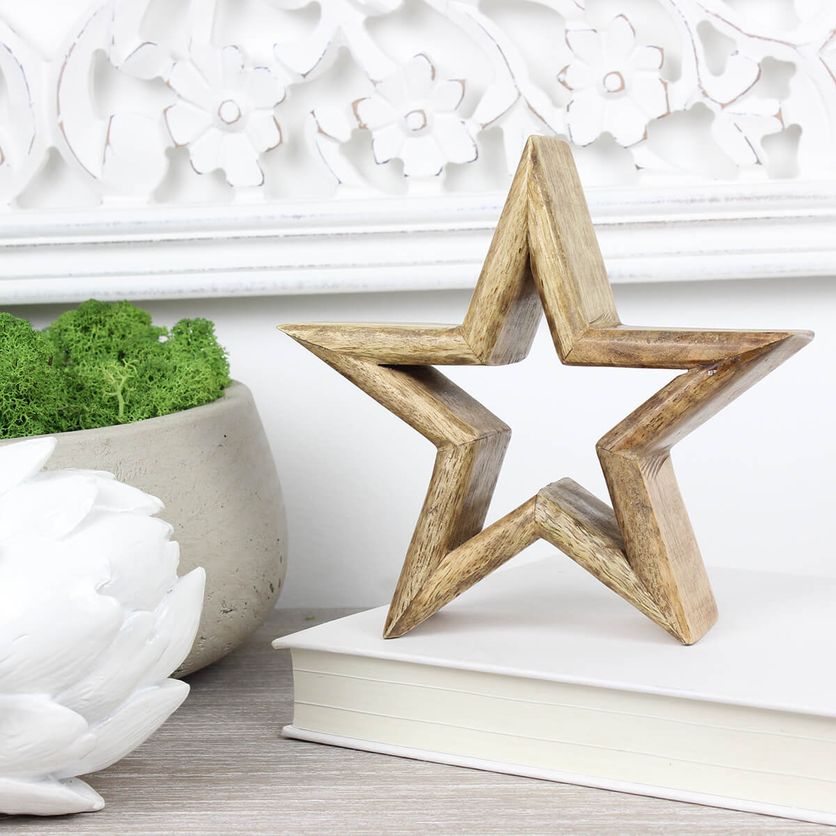 Small Mango Wood Star