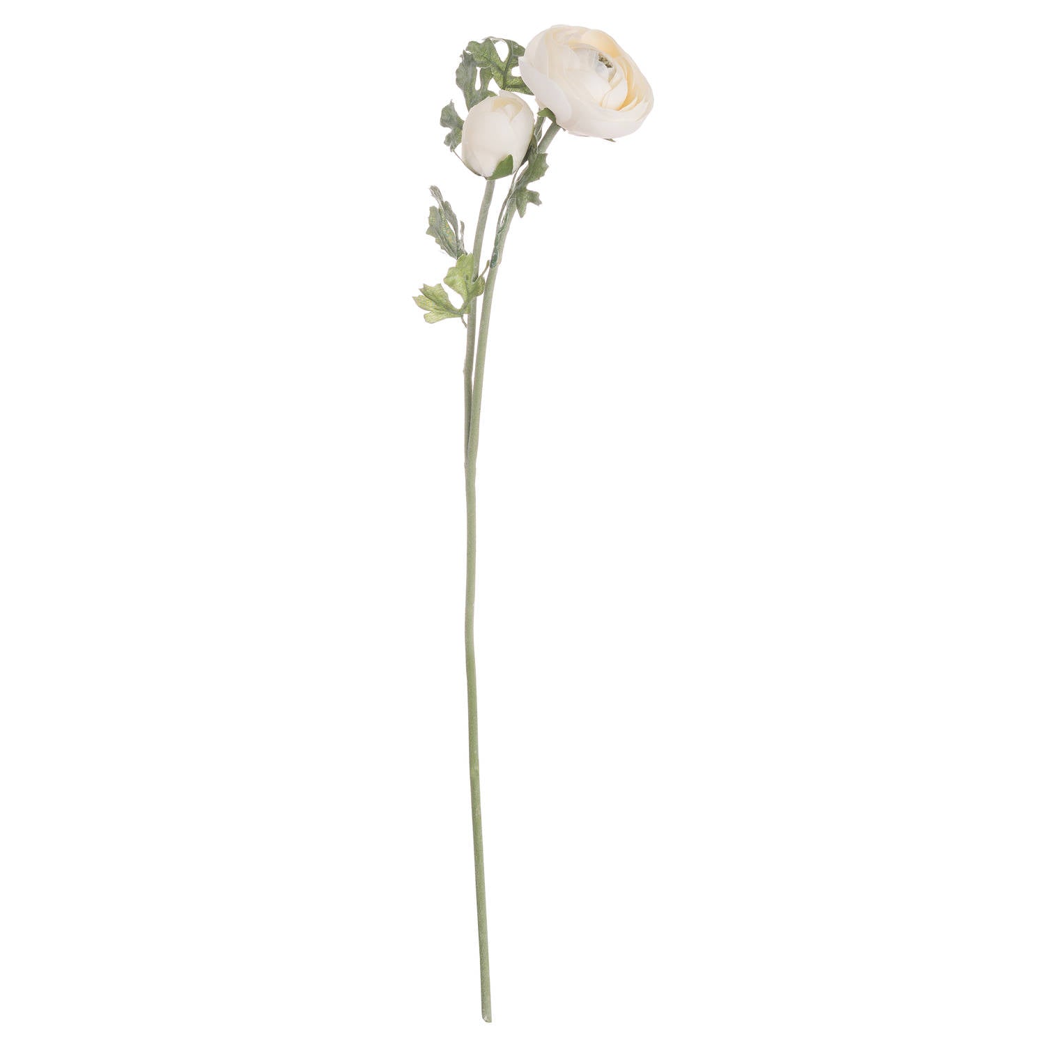 Faux Cream Ranunculus Stem