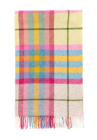 Thumbnail for Bronte by Moon Falmouth Ivory Pink Wool Throw