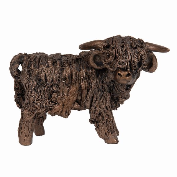 Malcom Standing Highland Cow Frith Bronze Sculpture