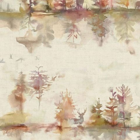 Wilderness Plum Linen Roman Blind