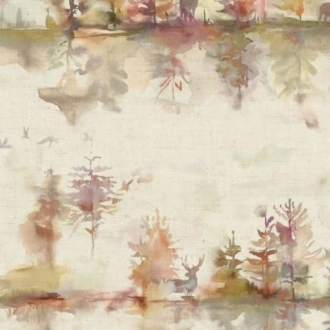 Wilderness Plum Linen Curtains