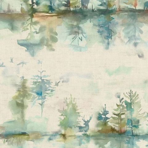 Wilderness Topaz Linen Curtains