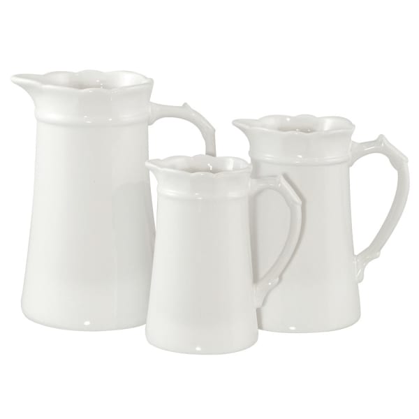 Lucie White Frilled Edge Jug