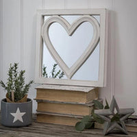 Thumbnail for White Square Heart Mirror