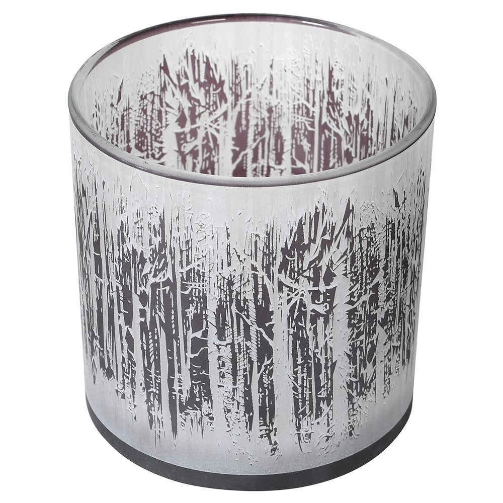Small Snowy Forest Tea Light Candleholder