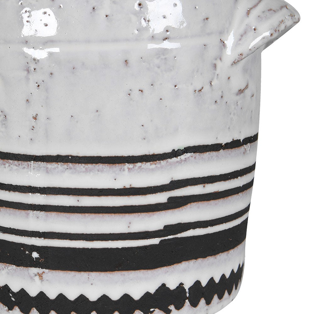 Black & White Aztec Pot