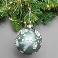 Thumbnail for Decorative Green Glass Bauble