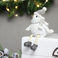 Thumbnail for Stan White Sitting Bird Christmas Decoration