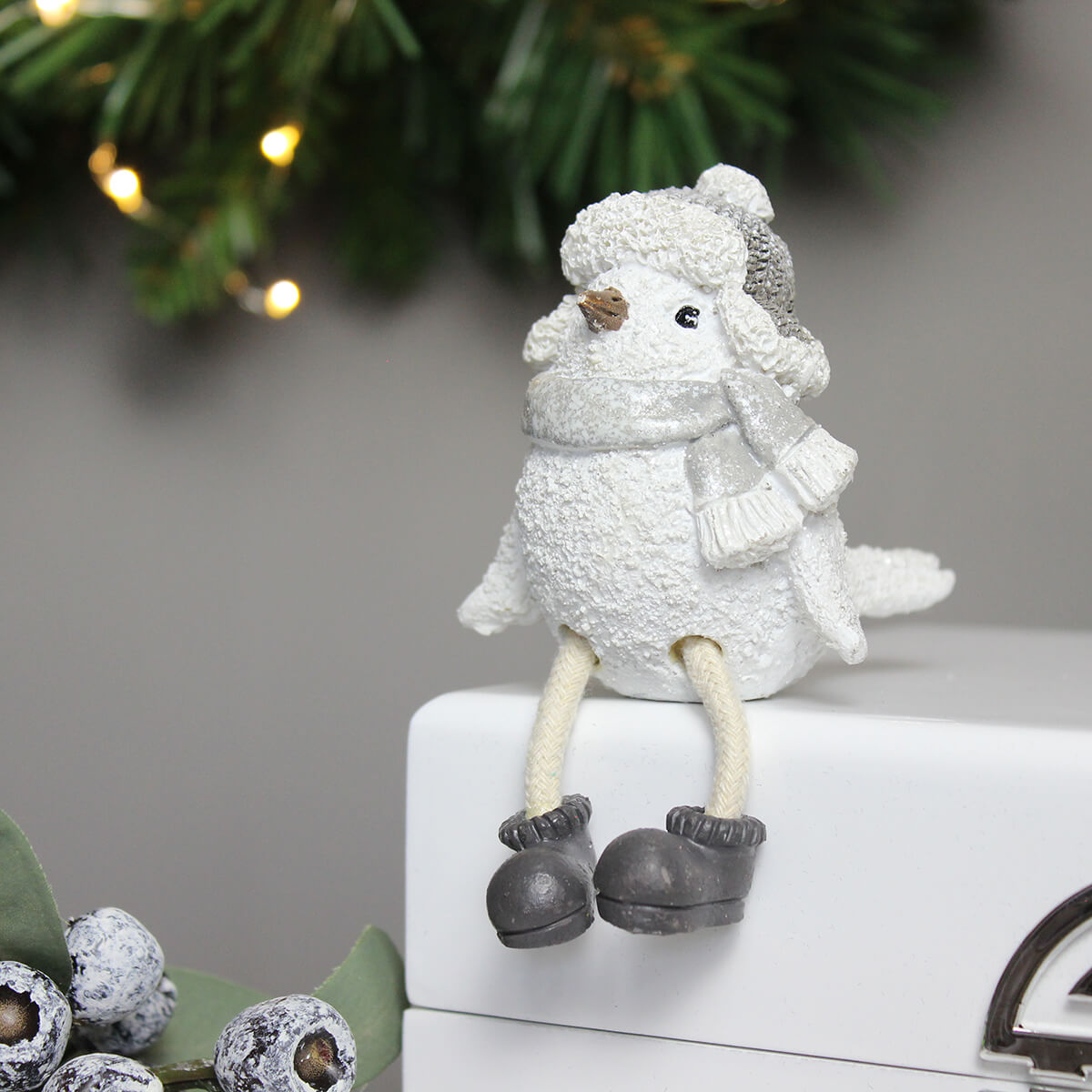 Sid White Sitting Christmas Decoration