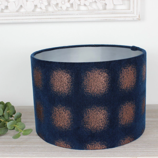 Belvedere Indigo Drum Lampshade