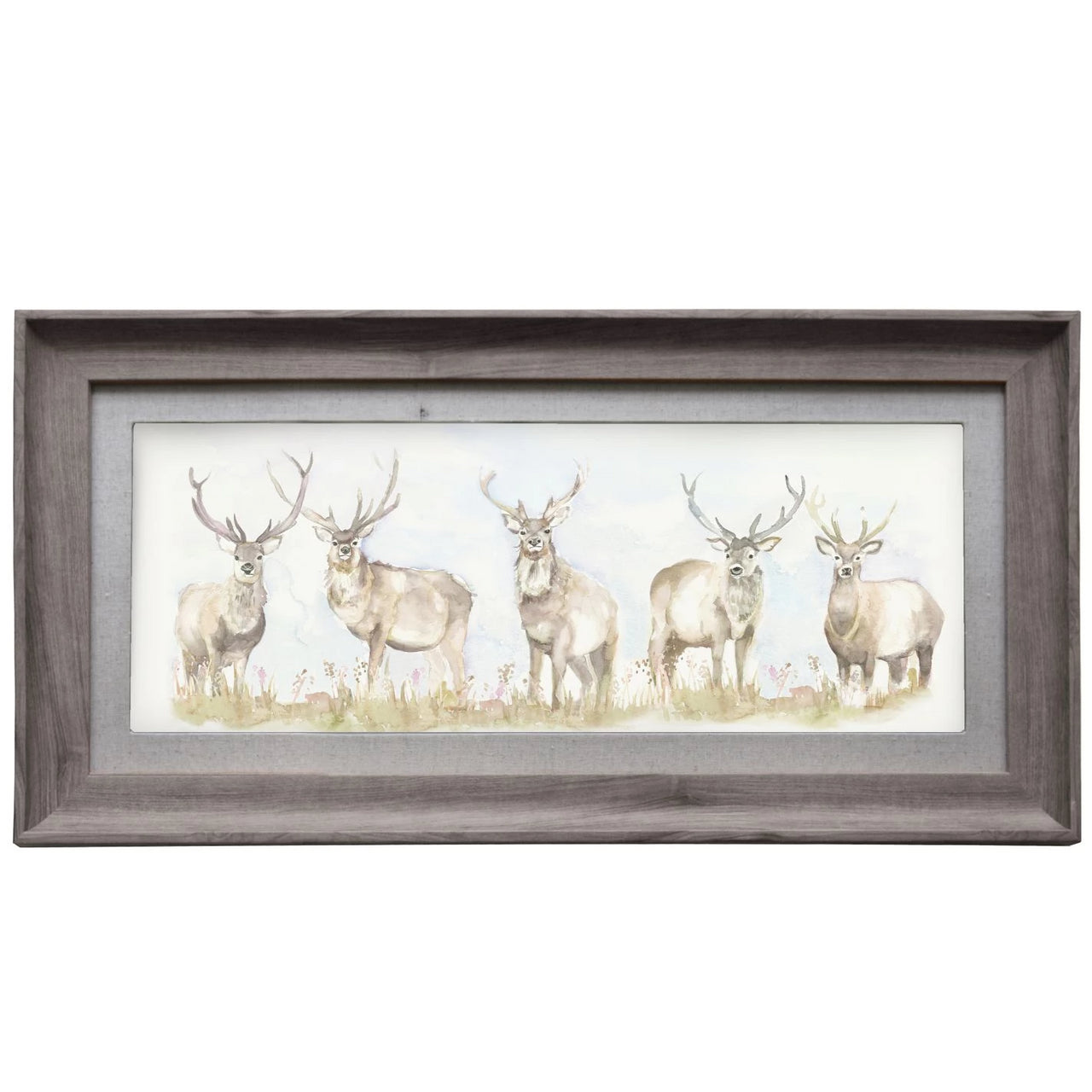 Moorland Stag Picture Voyage Maison Art Stone Frame