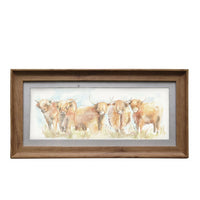 Thumbnail for Highland Cattle Picture Voyage Maison Art Honey Frame