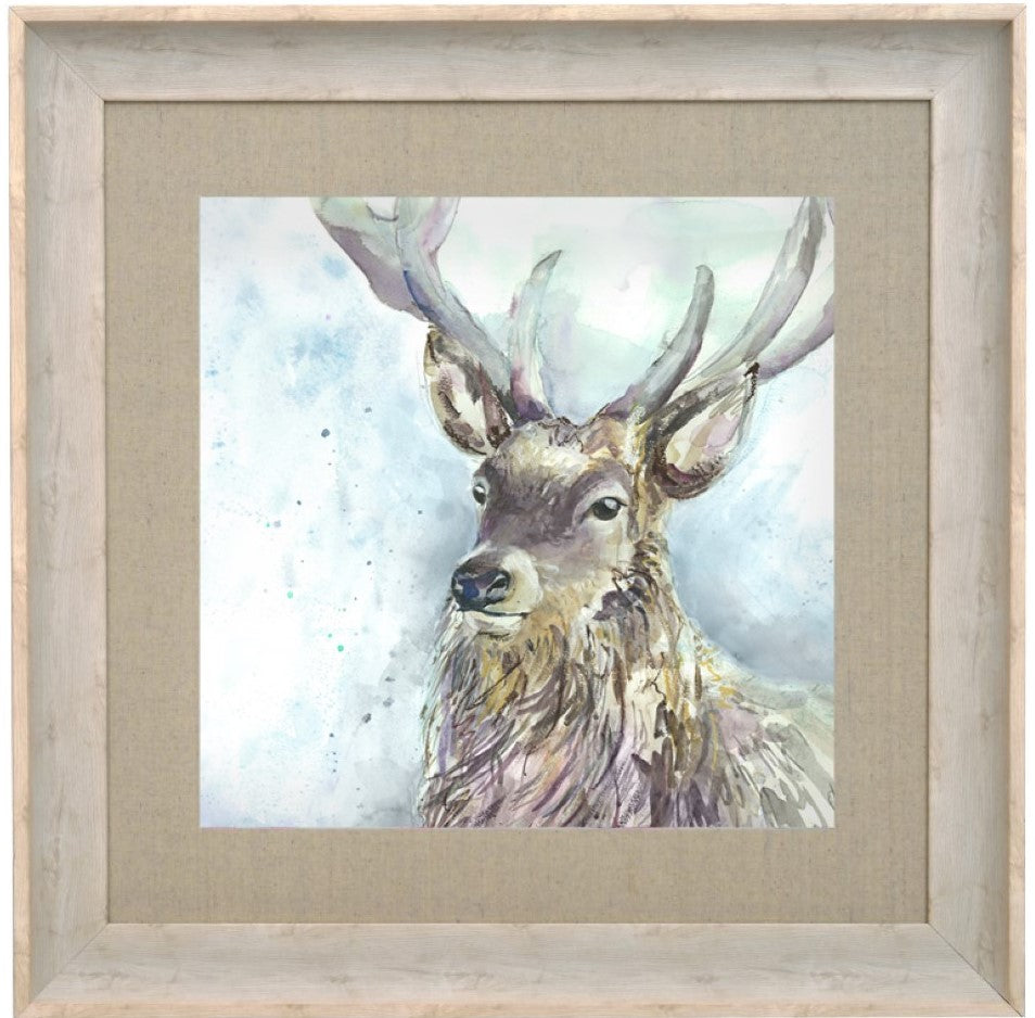 Wallace Stag Picture Voyage Maison Art Birch Frame