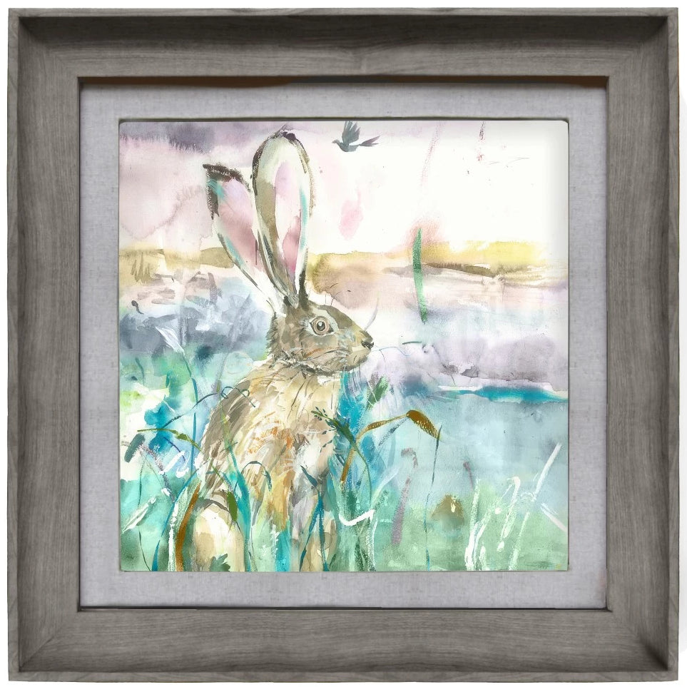 Morning Hare Picture Voyage Maison Art Stone Frame