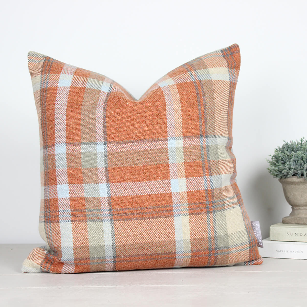 Autumn Elgin Skye Checked Cushion