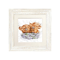Thumbnail for Blown Away Highland Cow Framed Card
