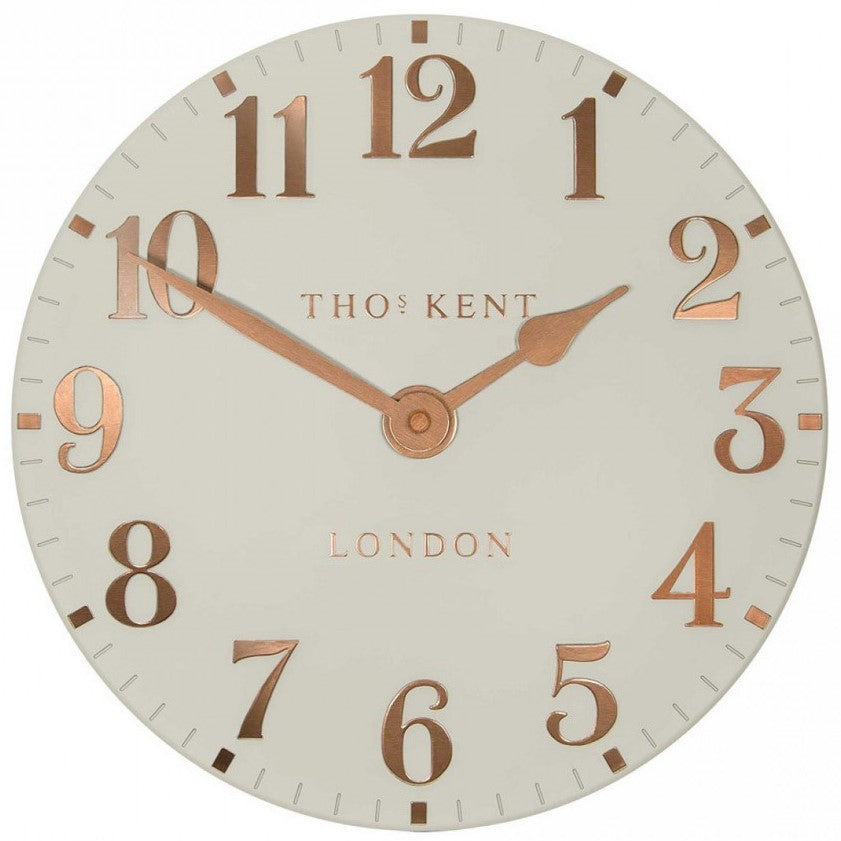 Thomas Kent 12" Arabic Flint Grey Wall Clock