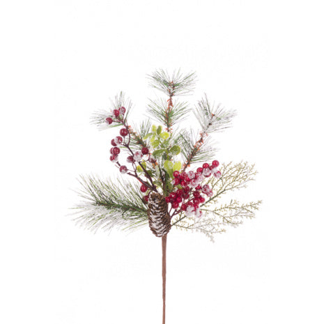 Snowy Pine Berry Spray