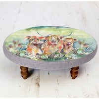 Thumbnail for Highland Cow Heilan Herd Ceris Stool Voyage Maison Footstool
