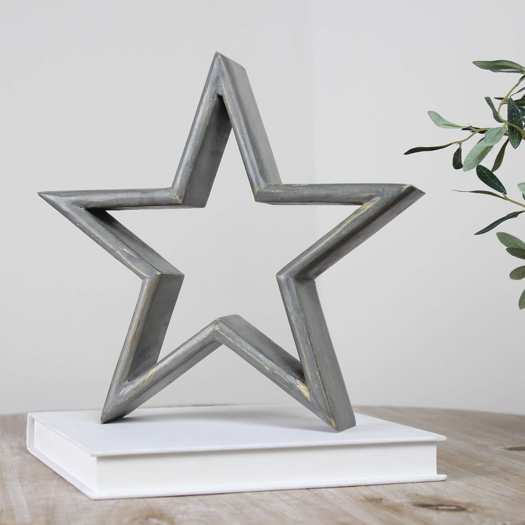 Medium Grey Mango Wood Star