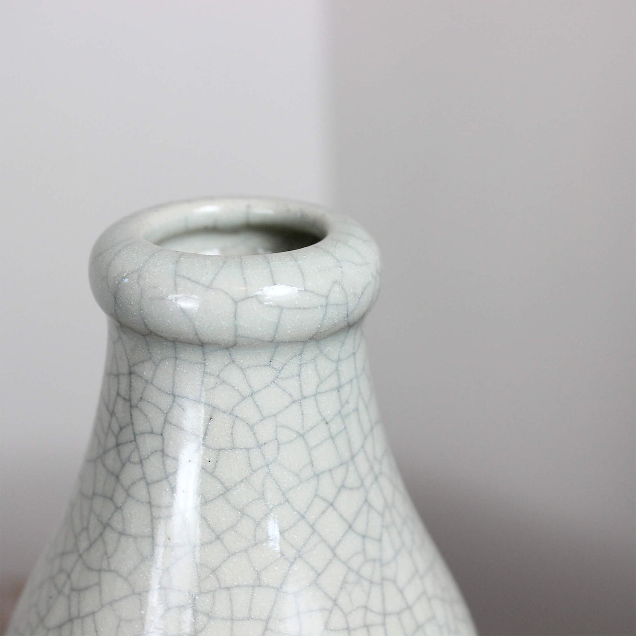 Harpley Mint crackled Bottle Vase