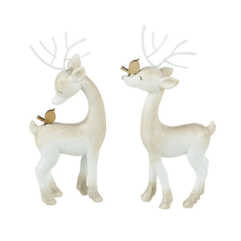 Reindeer With Bird Ornament