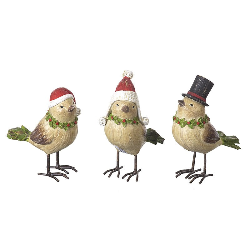 Christmas Birds In Hats
