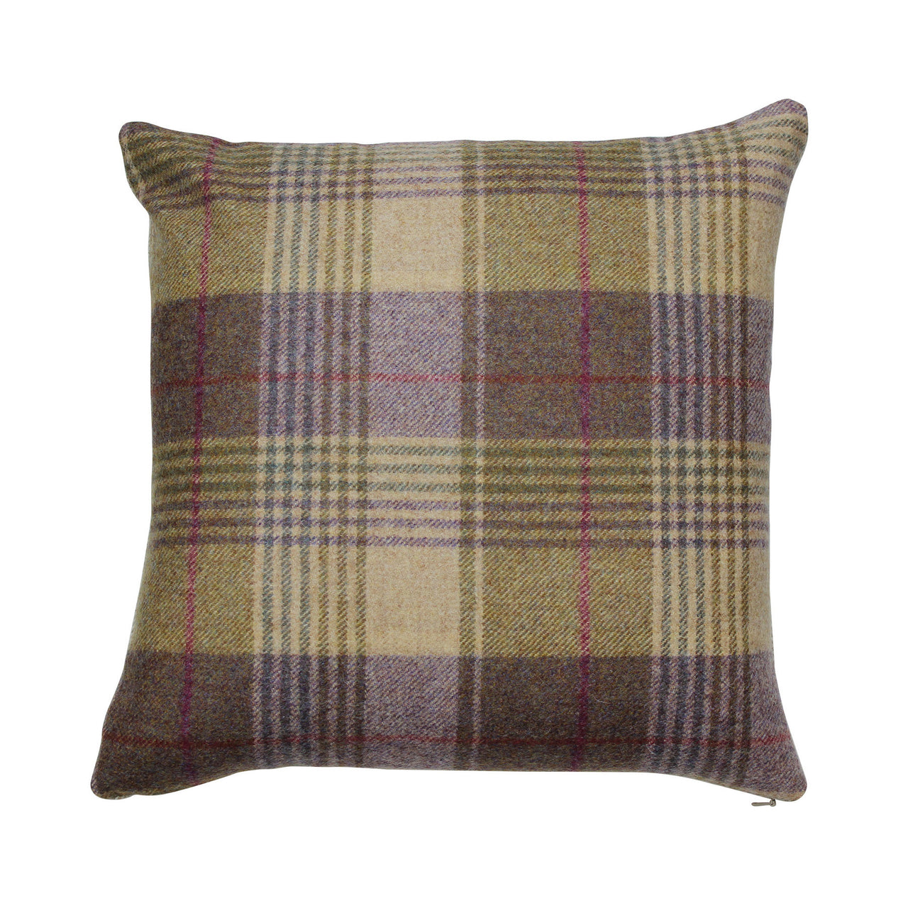 Huntingtower Grape Tweed Wool Cushion