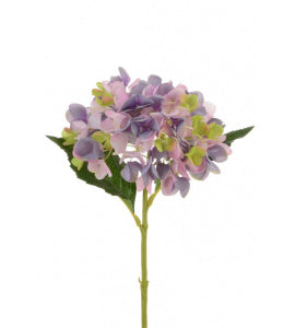 Faux Purple and Pink Hydrangea Stem