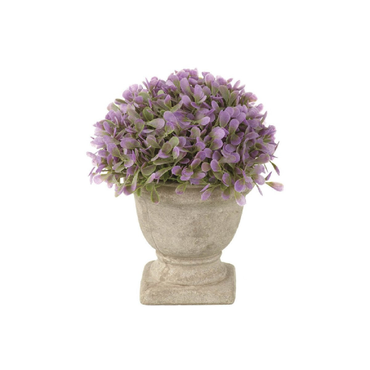 Faux Small Potted Purple Hydrangea