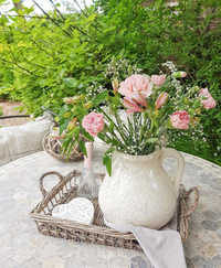 Thumbnail for Ceramic Elena Distressed Flower Jug